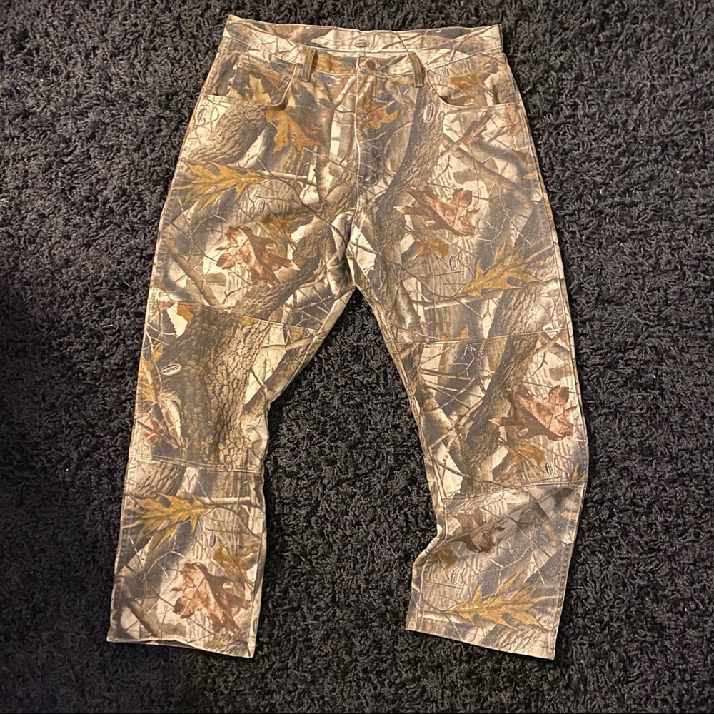 baggy retro 90s nature blend camouflage pants